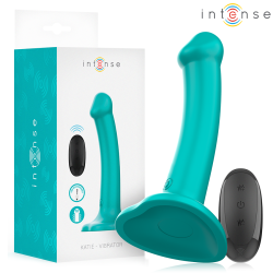 INTENSE - KATIE VIBRATOR MIT SAUGNÄPFEN 10 VIBRATIONEN BLAU FERNBEDIENUNG – D-244473