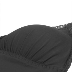 SUBBLIME - SCHWARZER TEDDY MIT BLUMENSPITZENDETAIL S/M – Produktansicht 12