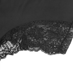 SUBBLIME - SCHWARZER TEDDY MIT BLUMENSPITZENDETAIL S/M – Produktansicht 16