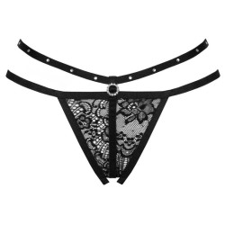 LIVCO CORSETTI FASHION - NOMADE TANGA MIT SCHRITTFREIEN SCHWARZ – Produktansicht 3