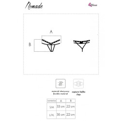 LIVCO CORSETTI FASHION - NOMADE TANGA MIT SCHRITTFREIEN SCHWARZ – Produktansicht 7