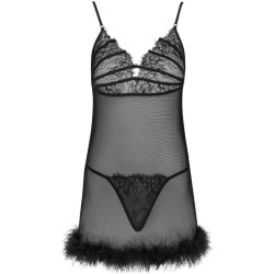 LIVCO CORSETTI FASHION - ZERUNAM SET BABYDOLL + SCHWARZER TANGA – Produktansicht 3