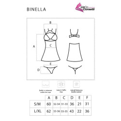 LIVCO CORSETTI FASHION - BINELLA SET BABYDOLL + TANGA SCHWARZ – Produktansicht 5