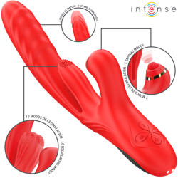 INTENSE - ROSALIA MULTIFUNKTIONSVIBRATOR 3 IN 1 ROT – Produktansicht 2