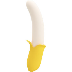 PRETTY LOVE - BANANA GEEK SUPER POWER 7 VIBRATIONEN UP&DOWN SILIKON SCHWARZ – Produktansicht 2
