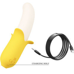 PRETTY LOVE - BANANA GEEK SUPER POWER 7 VIBRATIONEN UP&DOWN SILIKON SCHWARZ – Produktansicht 5