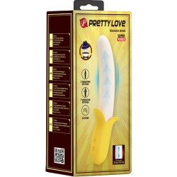 PRETTY LOVE - BANANA GEEK SUPER POWER 7 VIBRATIONEN UP&DOWN SILIKON SCHWARZ – Produktansicht 7
