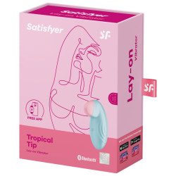 SATISFYER - TROPICAL TIP AUFLEGVIBRATOR BLAU – Produktansicht 5