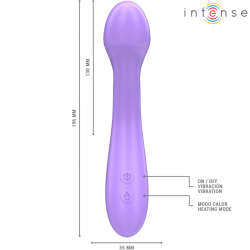 INTENSE - BECKY VIBRATOR 19 CM HEIZBAR 7 VIBRATIONEN LILA – Produktansicht 6