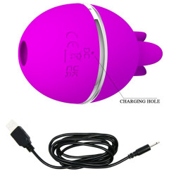 PRETTY LOVE - GEMINI BALL LILA. RUNDER VIBRATOR AUS SILIKON – Produktansicht 4