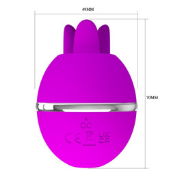 PRETTY LOVE - GEMINI BALL LILA. RUNDER VIBRATOR AUS SILIKON – Produktansicht 9