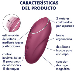 SATISFYER - TAP & CLIMAX 1 AUFLEGVIBRATOR – Produktansicht 5