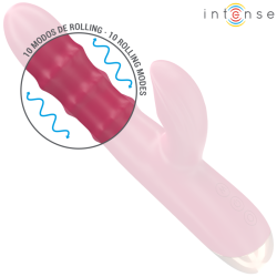 INTENSE - CHLOE MULTIFUNKTIONSVIBRATOR 3 IN 1 ROT – Produktansicht 3