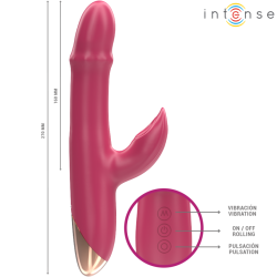 INTENSE - CHLOE MULTIFUNKTIONSVIBRATOR 3 IN 1 ROT – Produktansicht 6