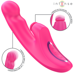 INTENSE - EMI VIBRATOR 13,5 CM MULTIFUNKTION 3 IN 1 10 VIBRATIONEN ROSA – Produktansicht 2