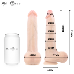 MR INTENSE - BRUCE L DILDO SILICONA 23 CM -Ø- 5.2 CM – Produktansicht 5