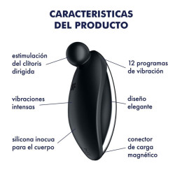 SATISFYER - SPOT ON 2 AUFLEGEVIBRATOR SCHWARZ – Produktansicht 4