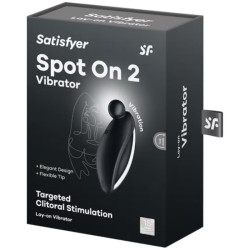 SATISFYER - SPOT ON 2 AUFLEGEVIBRATOR SCHWARZ – Produktansicht 5