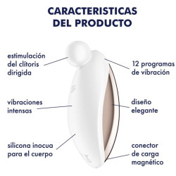 SATISFYER - SPOT ON 2 AUFLEGEVIBRATOR WEISS – Produktansicht 4