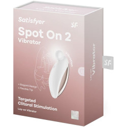 SATISFYER - SPOT ON 2 AUFLEGEVIBRATOR WEISS – Produktansicht 5