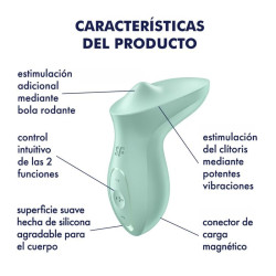 SATISFYER - EXCITERRR VIBRATOR AUFLEGENDER KLITORIS MINT – Produktansicht 4
