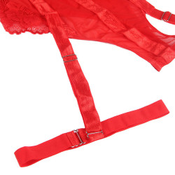 SUBBLIME - TEDDY MIT STRUMPFBAND-DETAIL BRUST ROT – Produktansicht 8
