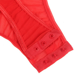 SUBBLIME - TEDDY MIT STRUMPFBAND-DETAIL BRUST ROT – Produktansicht 9