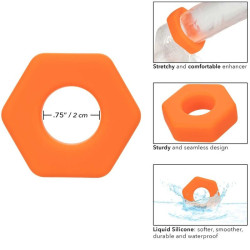 CALEXOTICS - ALPHA PROLONG SEXAGON RING ORANGE – Produktansicht 7
