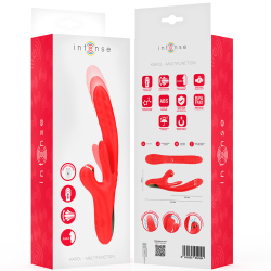 INTENSE - KAROL MULTIFUNKTIONSVIBRATOR STOSS & STIMULATION & STIMULIERENDE WELLEN ROT – Produktansicht 8