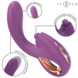 INTENSE - LALI MULTIFUNKTIONS-G-PUNKT-VIBRATOR TAPPING & STOSS & VIBRATION LILA – Produktansicht 2