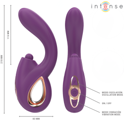 INTENSE - LALI MULTIFUNKTIONS-G-PUNKT-VIBRATOR TAPPING & STOSS & VIBRATION LILA – Produktansicht 6