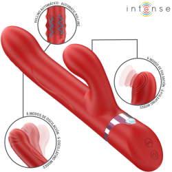 INTENSE - LELE MULTIFUNKTIONSVIBRATOR ROTIEREND & OSZILLATION & STIMULATION ROT – Produktansicht 2