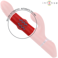 INTENSE - LELE MULTIFUNKTIONSVIBRATOR ROTIEREND & OSZILLATION & STIMULATION ROT – Produktansicht 5