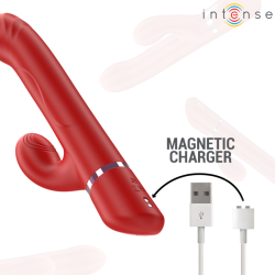 INTENSE - LELE MULTIFUNKTIONSVIBRATOR ROTIEREND & OSZILLATION & STIMULATION ROT – Produktansicht 7