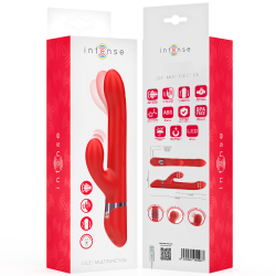 INTENSE - LELE MULTIFUNKTIONSVIBRATOR ROTIEREND & OSZILLATION & STIMULATION ROT – Produktansicht 8