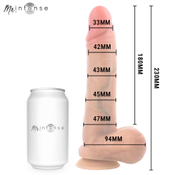 MR INTENSE – GARY L ULTRA-REALISTISCHER SILIKON-PENIS MIT HODEN 23 CM – Ø 4,7 CM – Produktansicht 4
