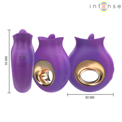 INTENSE - TULI KLITORISSTIMULATOR 9 VIBRATIONEN & 9 OSZILLATIONEN LILA – Produktansicht 4