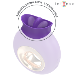 INTENSE - TULI KLITORISSTIMULATOR 9 VIBRATIONEN & 9 OSZILLATIONEN LILA – Produktansicht 5