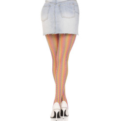 LEG AVENUE - MEHRFARBIGE HÄKELSTRÜMPFE – Produktansicht 2