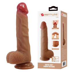 PRETTY LOVE - LISLE REALISTISCHER DILDO MIT SAUGNAPF 20,6 CM -Ø- 4,2 CM – Produktansicht 2