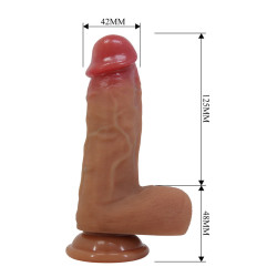 PRETTY LOVE - CURTIS REALISTISCHER DILDO MIT SAUGNAPF 17,3 CM -Ø- 4,2 CM – Produktansicht 7