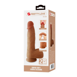 PRETTY LOVE - DUVALL REALISTISCHER DILDO MIT SAUGNAPF 19,3 CM -Ø- 4,5 CM – Produktansicht 7