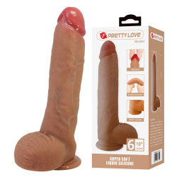PRETTY LOVE - MENDEL REALISTISCHER DILDO MIT SAUGNAPF 25,5 CM -Ø- 5,6 CM – Produktansicht 2