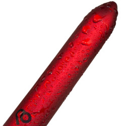 ROCKS-OFF - WIEDERAUFLADBARER VIBRIERENDER BULLET POPPY RED – Produktansicht 2