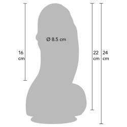 HIDDEN DESIRE - INFERNO FAT BOYS DILDO 22 CM – Produktansicht 2