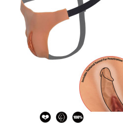 VERBORGENES VERLANGEN - ALTER EGO VERSTELLBARE OFFENE VAGINA STRING FLEISCH – Produktansicht 3