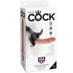 KING COCK - HARNESS MIT REALISTISCHEM NATURPENIS 22,9 CM – Produktansicht 4