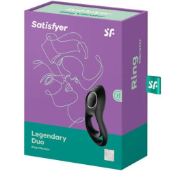 SATISFYER - LEGENDRER DUORING VIBRATOR SCHWARZ – Produktansicht 4