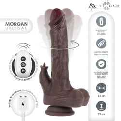 MR INTENSE – REALISTISCHER MULTIFUNKTIONS-MORGAN MIT VIBRATION UND AUF- UND AB-FERNBEDIENUNG 23 CM – O – 3,5 CM –…