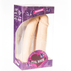 PINK ROOM - ARTHUS REALISTISCHER DOPPELDILDO FLEISCH 17CM/15,5CM – Produktansicht 2